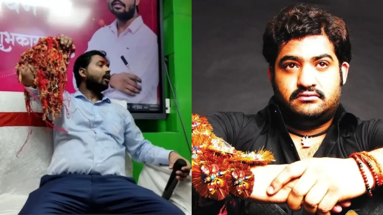 Rakhi: చేతికి ఏడు వేల రాఖీలు కట్టించుకున్న ఖాన్‌ సర్‌.. జూనీయర్ ఎన్టీఆర్‌ గుర్తొచ్చాడు భయ్యా!