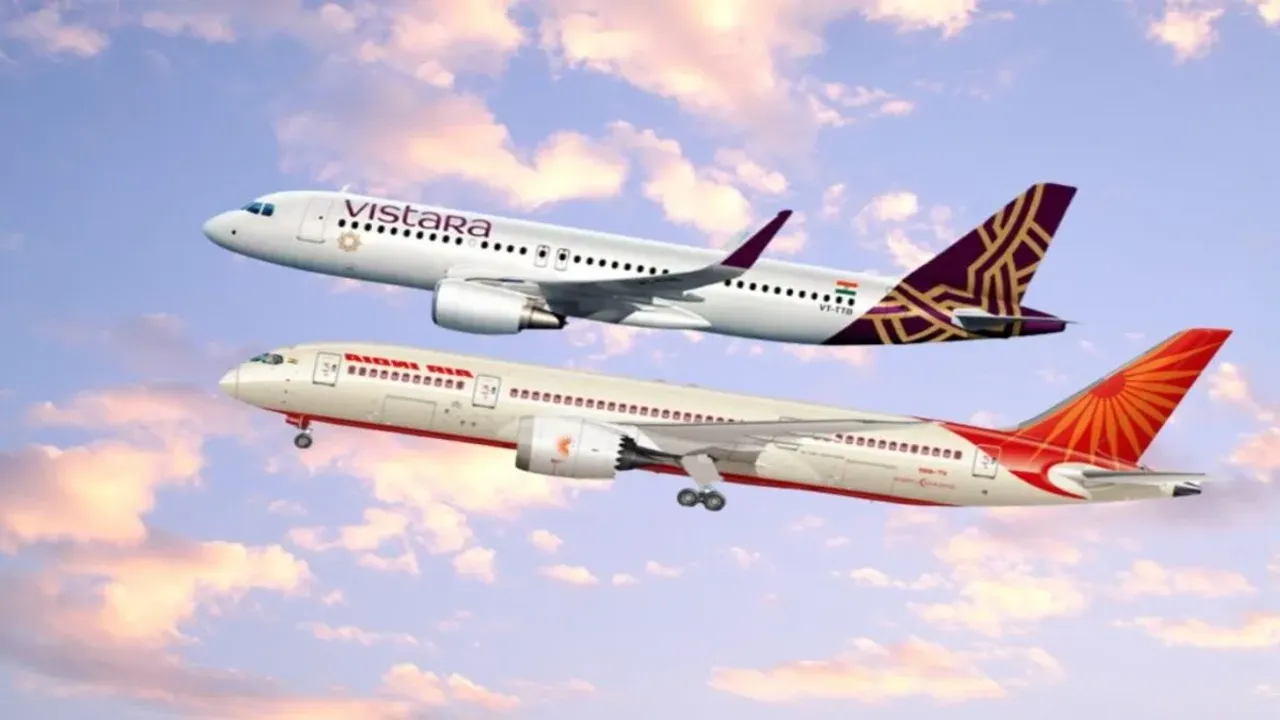 Air India-Vistara: ఎయిర్ ఇండియా, విస్తారా కలిసిపాయో...!!