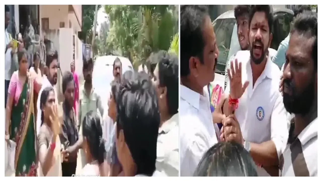 Konaseema Arson Case: మంత్రి విశ్వరూప్ తనయుడికి నిరసన సెగ.. అల్లర్లలో అన్యాయంగా ఇరికించారని ఆగ్రహం!!