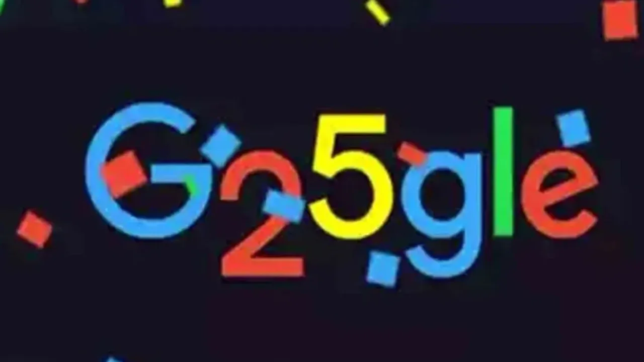 Google Doodle: గూగుల్ 25 వ వార్షికోత్సవం..ప్రత్యేక డూడుల్!