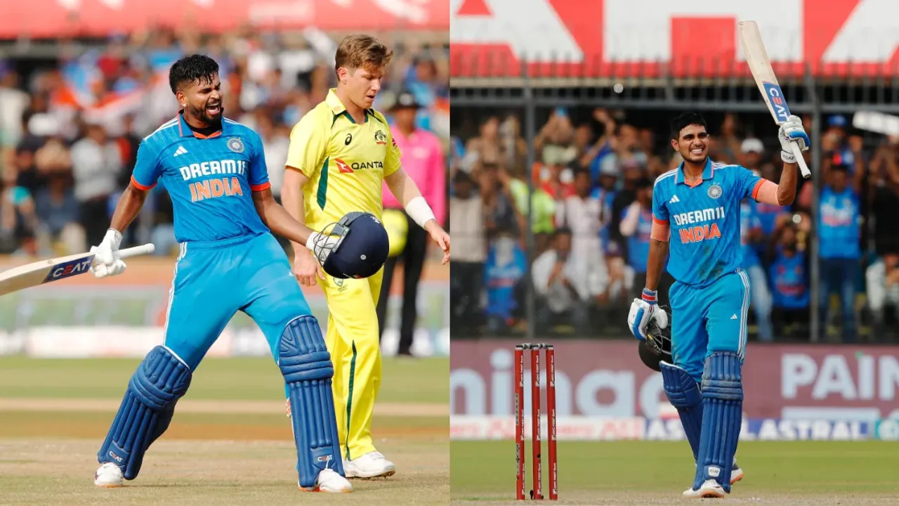 INDvsAUS: సెంచరీలతో దుమ్మురేపిన గిల్, అయ్యర్.. ఆసీస్ టార్గెట్ 400