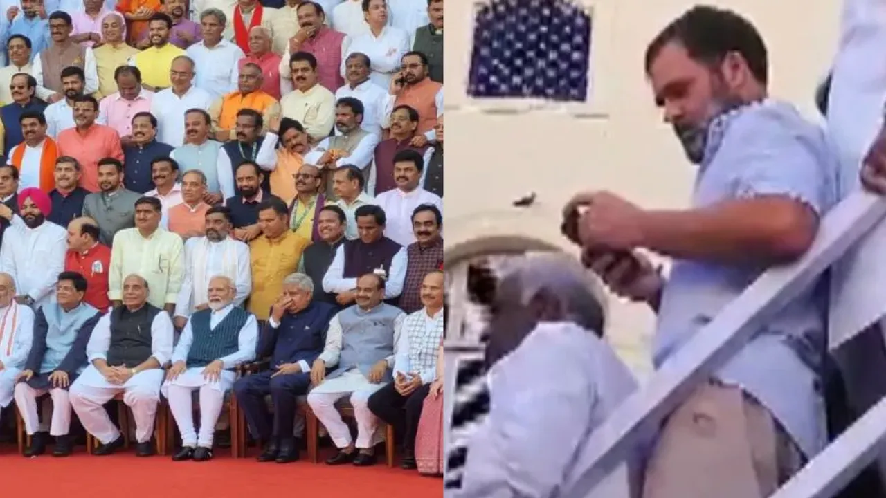 Parliament Group Photo: ఫొటో సెషన్‎లో రాహుల్ ఏం చేశాడో తెలిస్తే షాక్ అవుతారు..!!