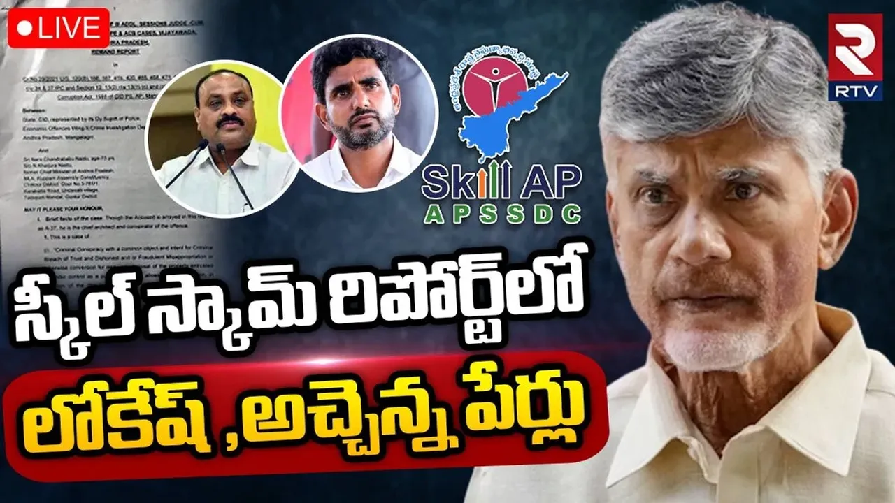 స్కిల్ స్కాంలో అచ్చెన్నాయుడు పేరు..రిమాండ్ రిపోర్టులో సంచలన విషయాలు..!!