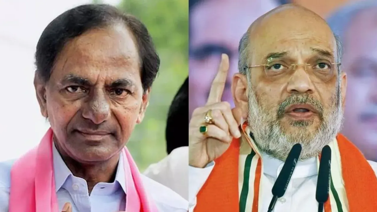 TS Elections: కేసీఆర్‌ ఓవైసీ బెదిరింపులకు లొంగిపోయాడు.. అమిత్ షా సంచలన ఆరోపణలు