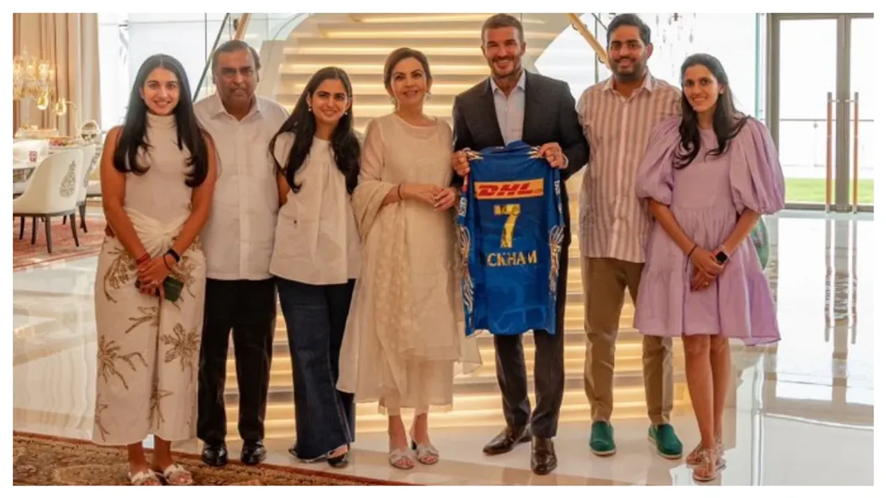 డేవిడ్ బెక్‌హ‌మ్‌కు గ్రాండ్ పార్టీ ఇచ్చిన అంబానీ ఫ్యామిలీ.. పిక్స్ వైరల్