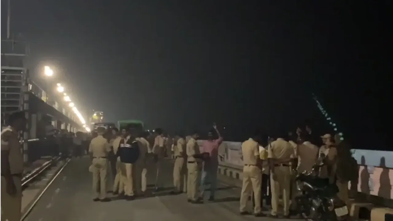 Breaking:నాగార్జునాసాగర్ దగ్గర హై టెన్షన్