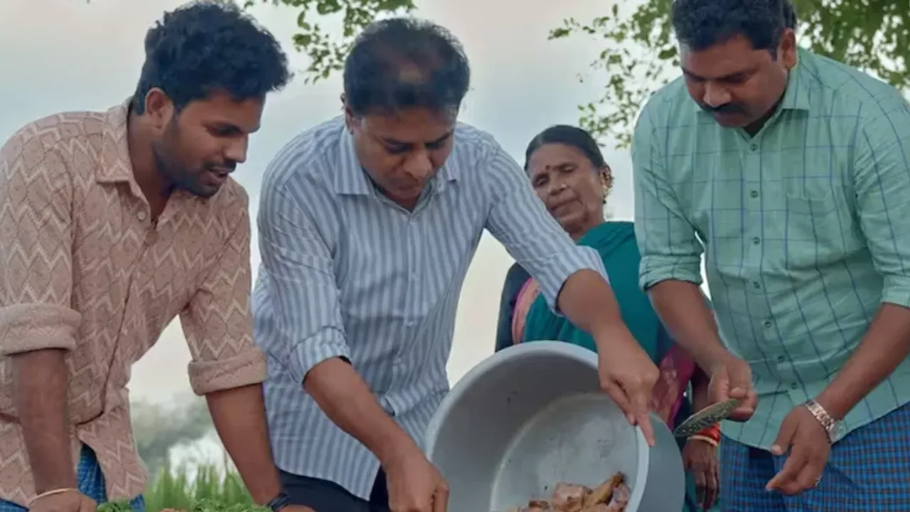 Minister Ktr: నాటుకోడి కూర, బగరా రైస్‌ వండిన మంత్రి కేటీఆర్‌!