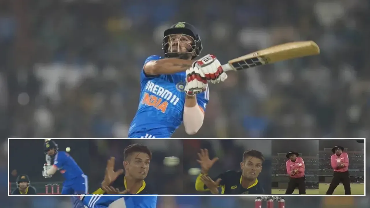 Dangerous Shot: జస్ట్ మిస్..లేకపోతే అంపైర్ అవుట్..జితేష్ స్ట్రోక్ అలాంటిది మరి!