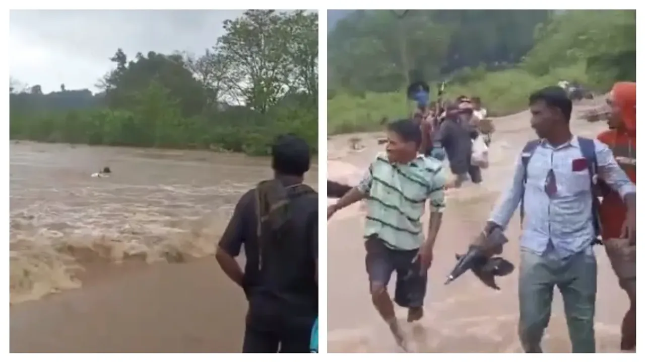 ఏపీలో వాగుదాటబోయి ముగ్గురు గల్లంతు.. వీడియో వైరల్
