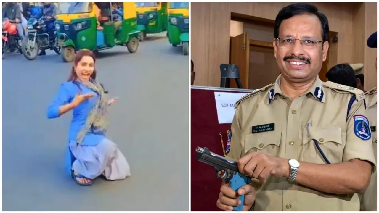 Viral Video : రీల్స్ కోసం నడిరోడ్డుపై యువతి పిచ్చి డ్యాన్స్.. వెర్రి చేష్టలంటూ ఆర్టీసీ ఎండీ సజ్జనార్ ఫైర్!
