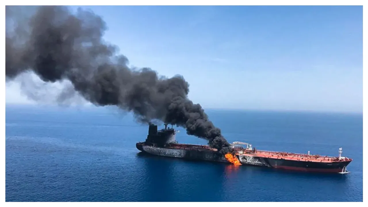 drone attacked on ship:అరేబియా సముద్రంలో నౌకపై డ్రోన్ దాడి