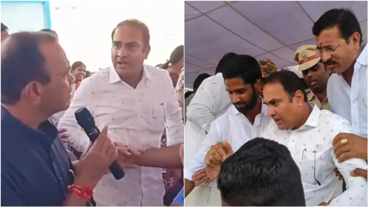 Bibinagar: కోమటి రెడ్డి, సందీప్ రెడ్డి మధ్య వాగ్వాదం.. వీడియో వైరల్