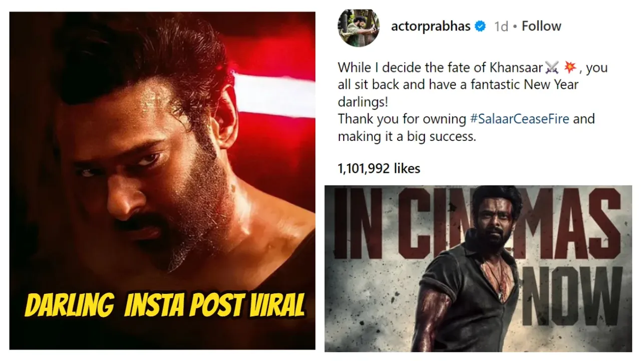 Prabhas:ఖాన్సార్ భవిష్యత్తును నిర్ణయిస్తా - ప్రభాస్ పోస్ట్ వైరల్!!