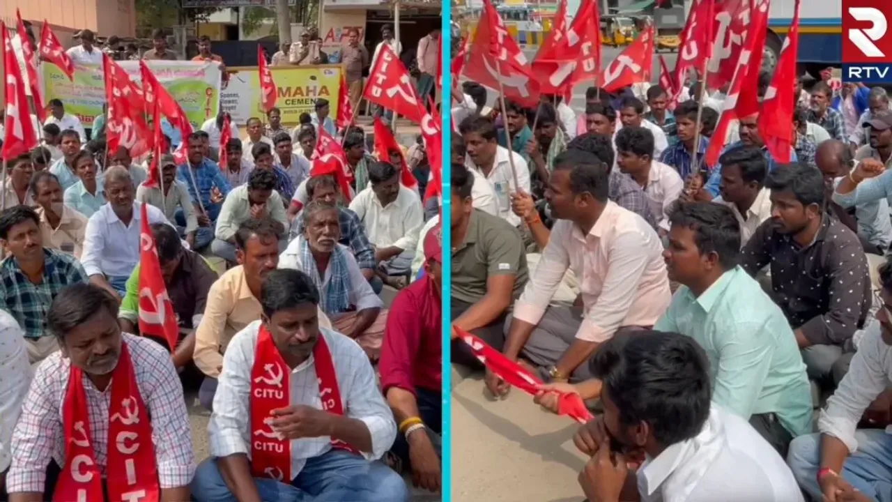 Ananthapuram: అనంతలో ఆందోళన.. రోడ్డెక్కిన శ్రీరామ వాటర్ ప్రాజెక్ట్ వర్కర్లు..!