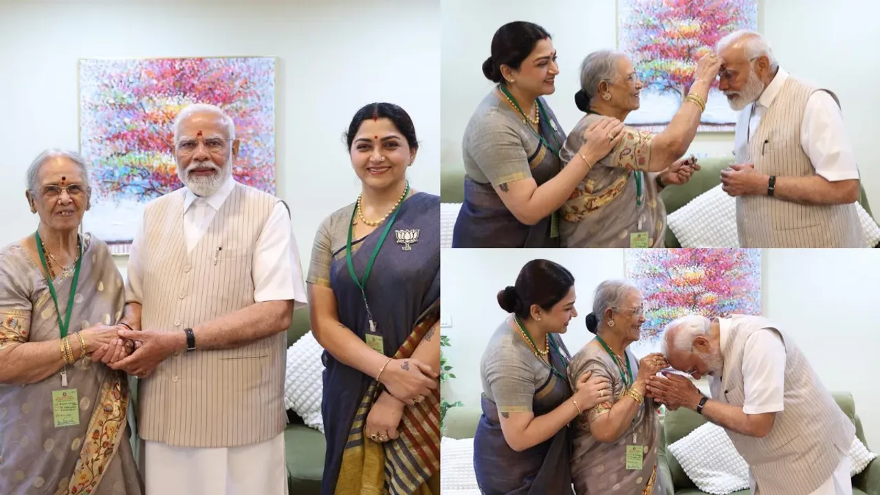 Khushbhu : ఖుష్భు అత్తతో పీఎం మోదీ భేటీ..కల నిజమైందని సంతోషం..!!