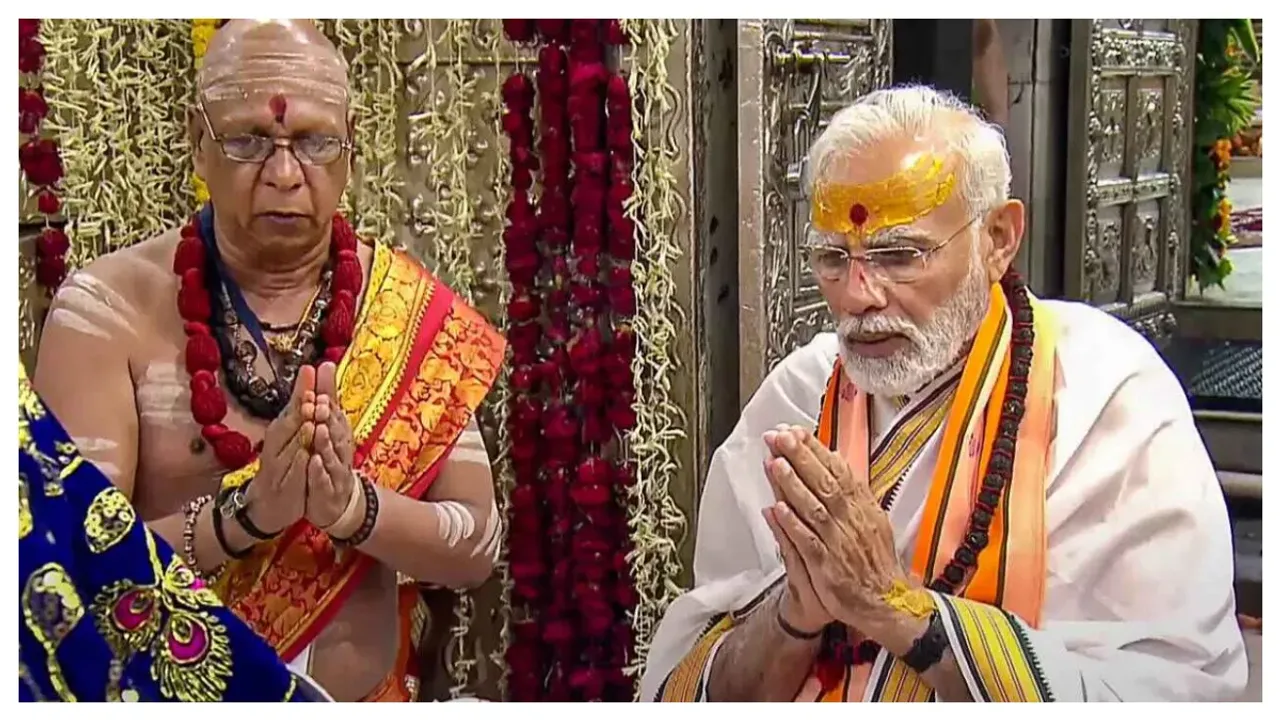 Modi Anushthan : కఠిన నేలే పట్టు పరుపు...కొబ్బిరినీళ్లే అన్నపానీయాలు