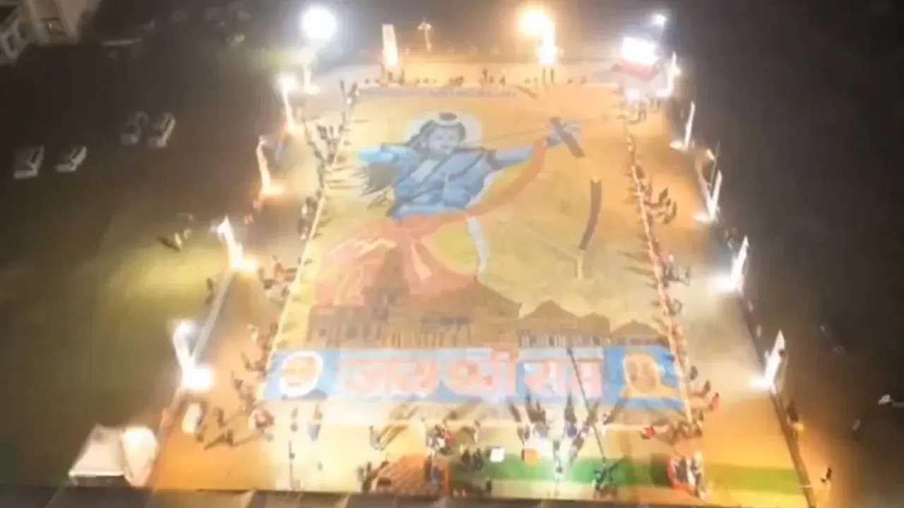 Ayodhya News : 14 లక్షల దీపాలతో రాముడి ఫొటో.. వీడియో వైరల్‌!
