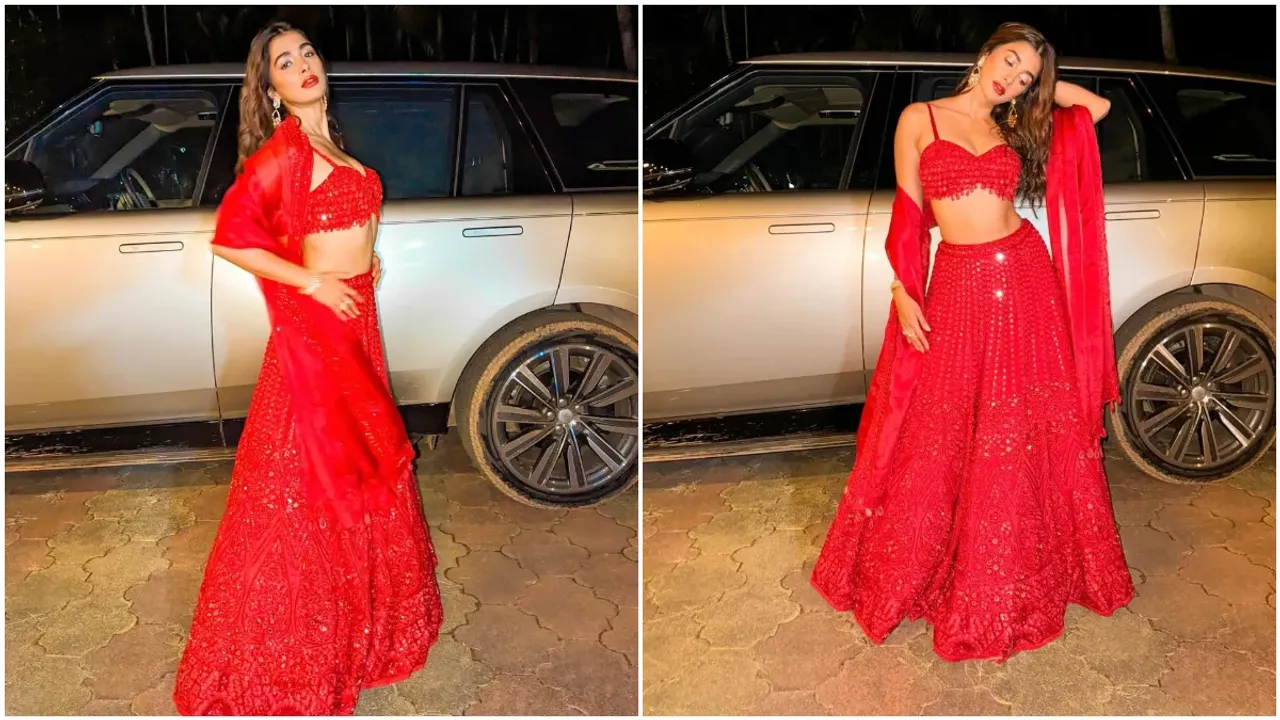 Pooja Hegde: రెడ్ డ్రెస్‌లో పూజహెగ్డే  హాట్‌లుక్స్..చూస్తే మతిపోవాల్సిందే