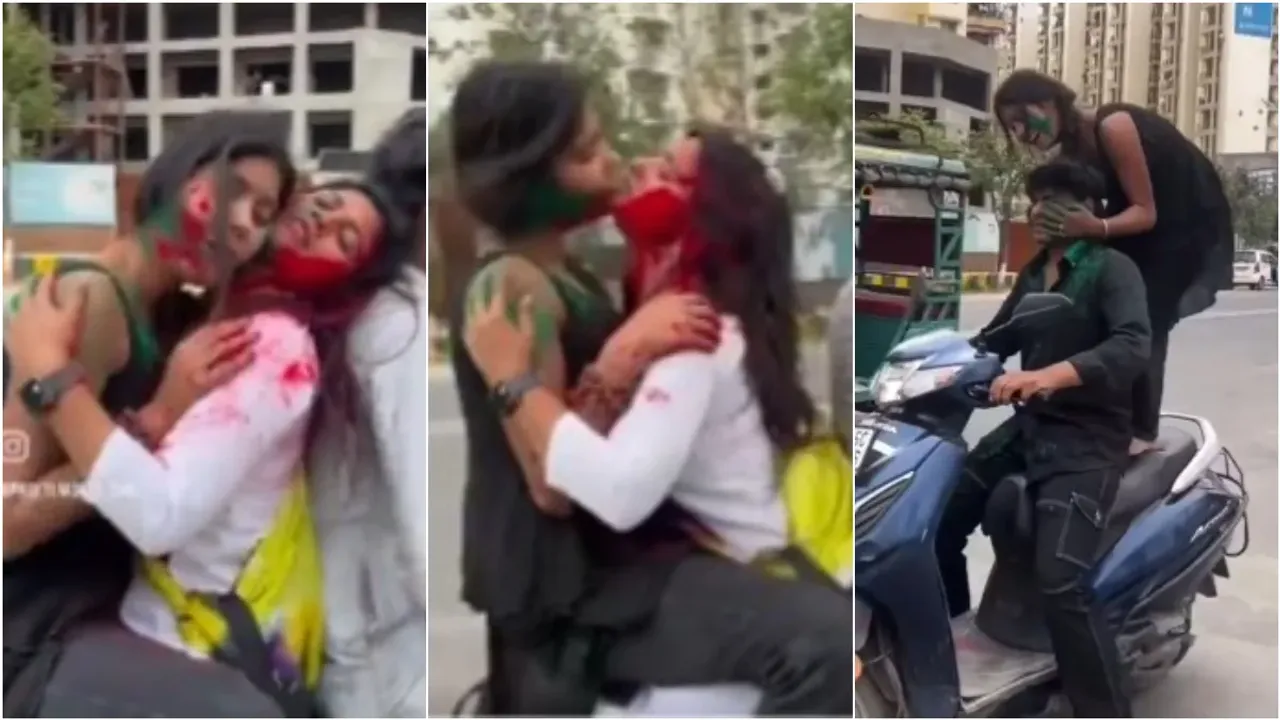 Video viral: నడి రోడ్డుపై అమ్మాయిల రొమాన్స్.. చివరికీ ఏమైందో చూస్తే షాక్ అవుతారు!