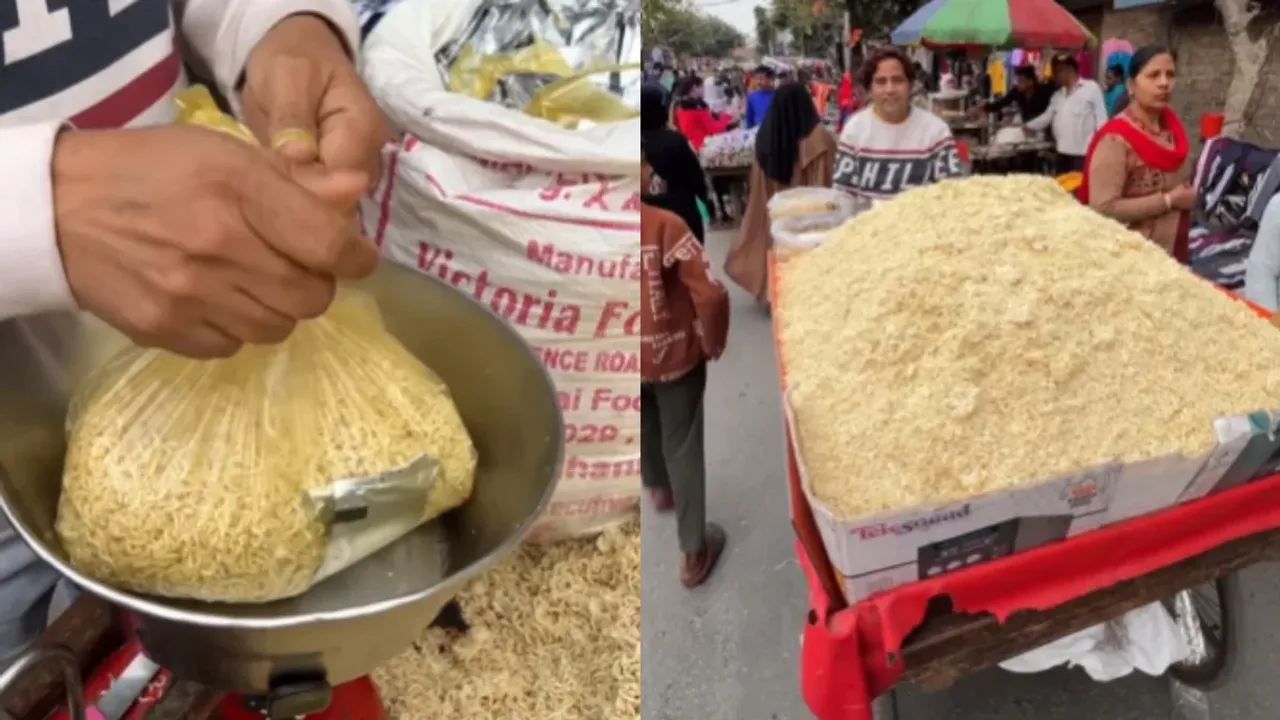 Viral Video : తోపుడు బండి మీద మ్యాగీ.. ఇదేం విడ్డూరం.