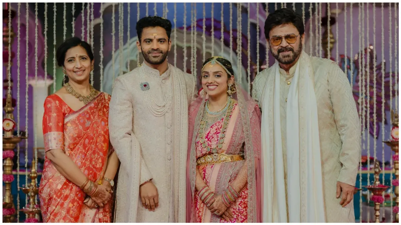 Venkatesh Daughter's Marriage : ఘనంగా వెంకటేష్ చిన్న కూతురి పెళ్లి.. వైరలవుతున్న ఫొటోలు