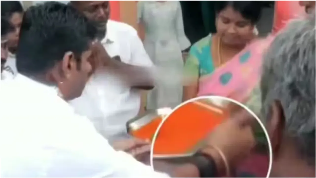 BJP : మహిళకు లంచం ఇస్తూ అడ్డంగా బుక్కైన బీజేపీ నాయకుడు.. వీడియో వైరల్!