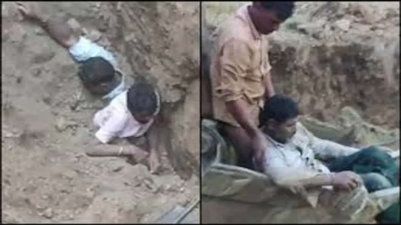 TS News: బావి తవ్వుతుండగా ప్రమాదం..మట్టిలో కూరుకుపోయిన ఇద్దరు వ్యక్తులు..!