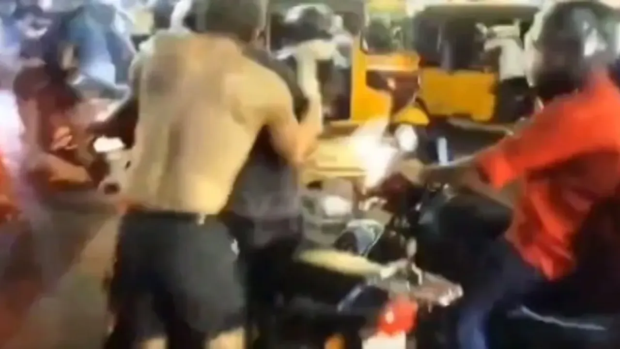 Viral Video: ఇదేం పైత్యంరా నాయనా.. ఏకంగా మనుషుల్ని కరిచేశాడు