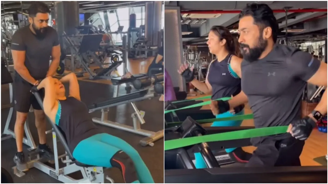 Suriya, Jyotika: జిమ్ లో జ్యోతిక, సూర్య పోటాపోటీ వర్కౌట్స్.. షాకింగ్ వీడియో!