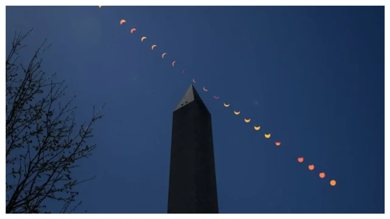 Solar Eclipse : అంతరిక్షం నుంచి సూర్యగ్రహణం ఎలా కనిపించింది?