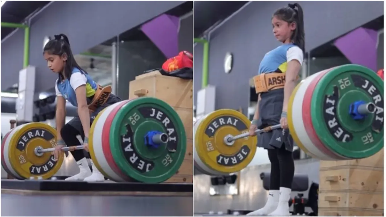 Weight lifter: 75 కిలోల బరువెత్తిన 9 ఏళ్ల బాలిక.. వీడియో వైరల్