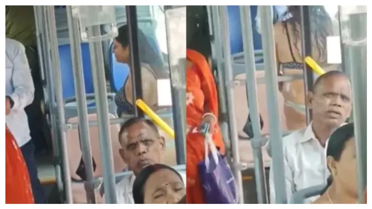Delhi: బికినీతో బస్సు ఎక్కిన భామ..వీడియో చూసి ఫైర్ అవుతున్న నెటిజన్లు!