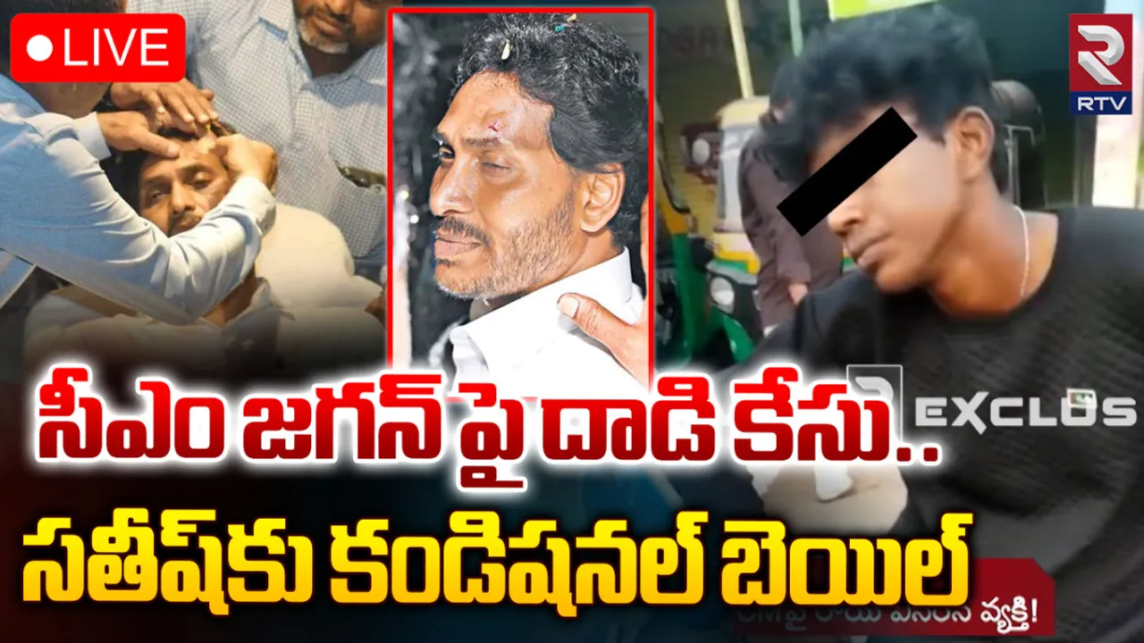 Jagan Stone Attack Case: జగన్ పై రాయి దాడి కేసు.. నిందితుడు సతీష్ కు బెయిల్