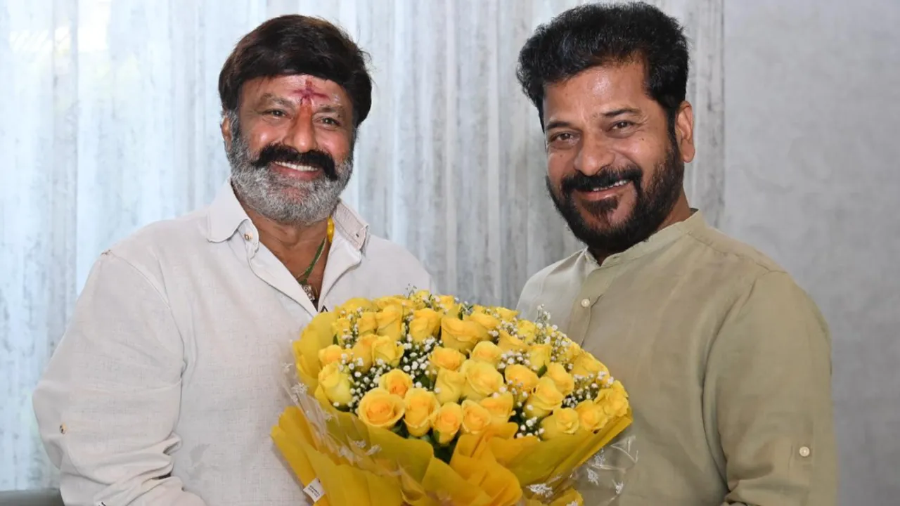 రేవంత్ రెడ్డిని కలిసిన బాలకృష్ణ