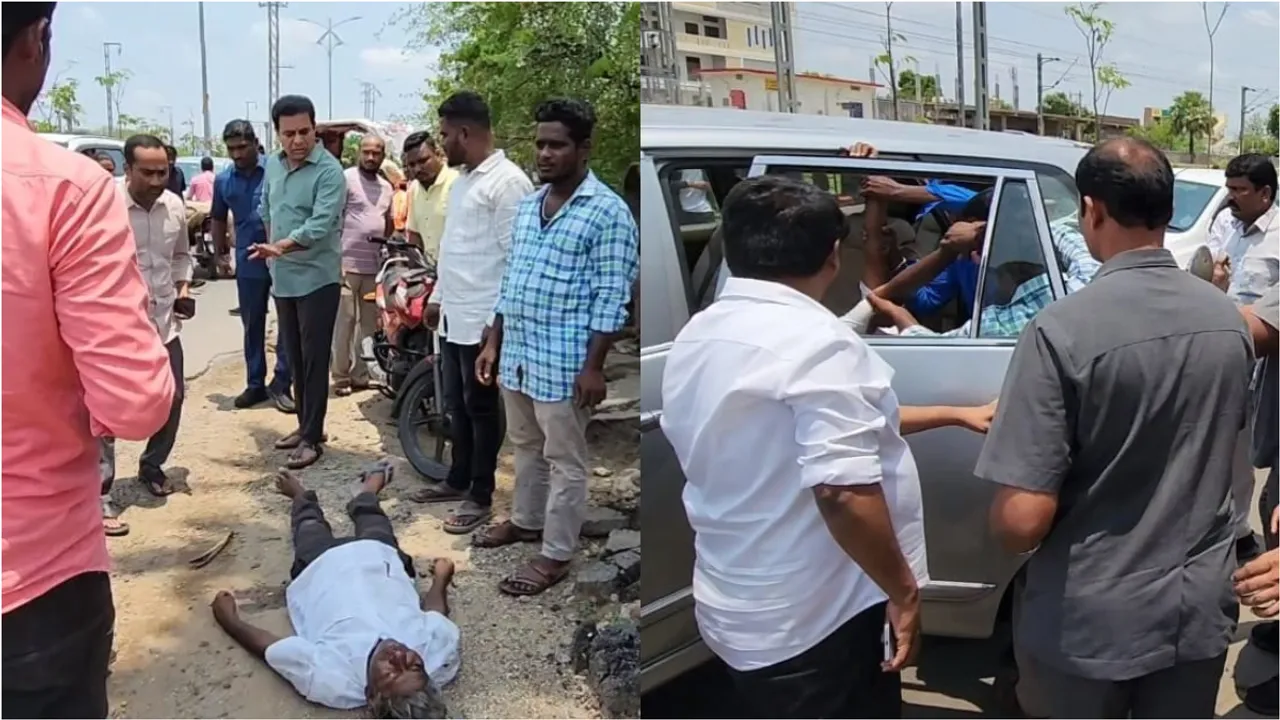 KTR: మానవత్వం చాటిన కేటీఆర్..!