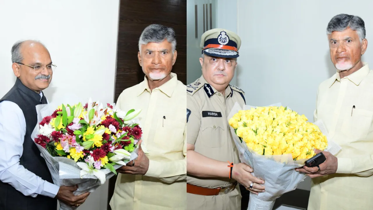 చంద్రబాబును కలిసిన సీఎస్, డీజీపీ