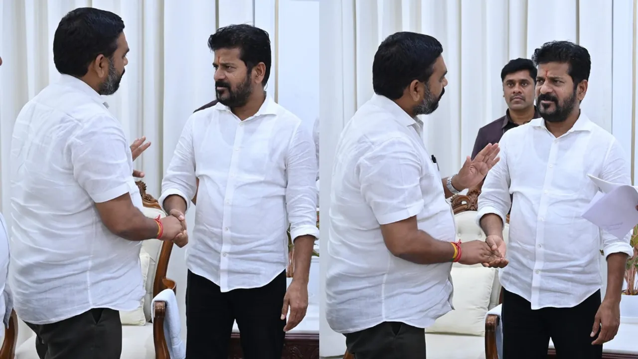 రేవంత్ రెడ్డిని కలిసిన బీజేపీ ఎమ్మెల్యే
