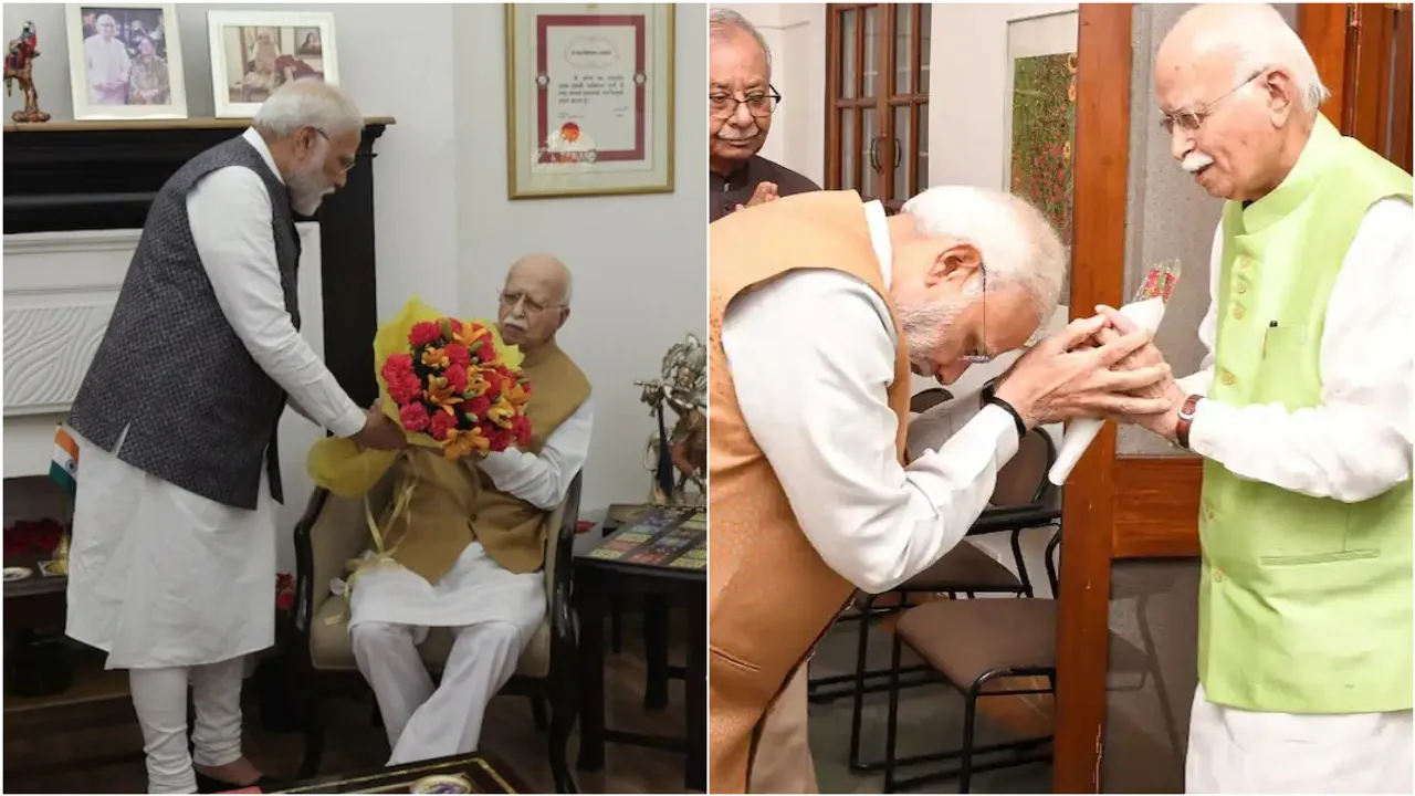 PM Modi: స్వయంగా ఇంటికెళ్లి అద్వానీ ఆశీర్వాదాలు తీసుకున్న మోడీ!