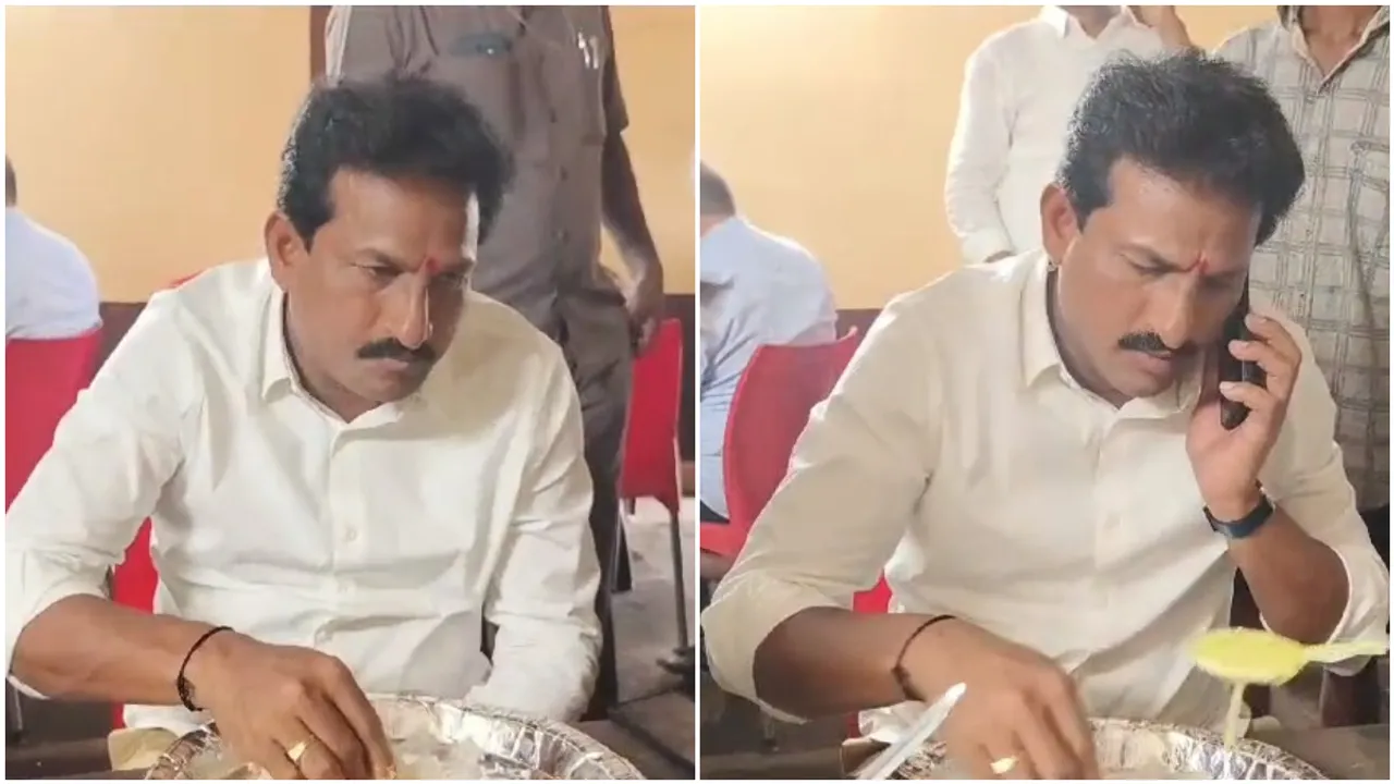 Bommidi Naiker: సాధారణ హోటల్లో భోజనం చేసిన జనసేన ఎమ్మెల్యే .. నెటిజన్ల ప్రశంసలు: వీడియో