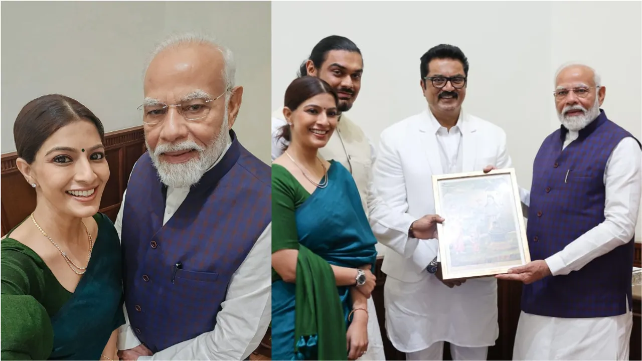 Varalakshmi Sarath kumar: ప్రధాని మోదీకి వరలక్ష్మీ శరత్ కుమార్ వివాహ ఆహ్వానం.. ఫొటోలు వైరల్..!