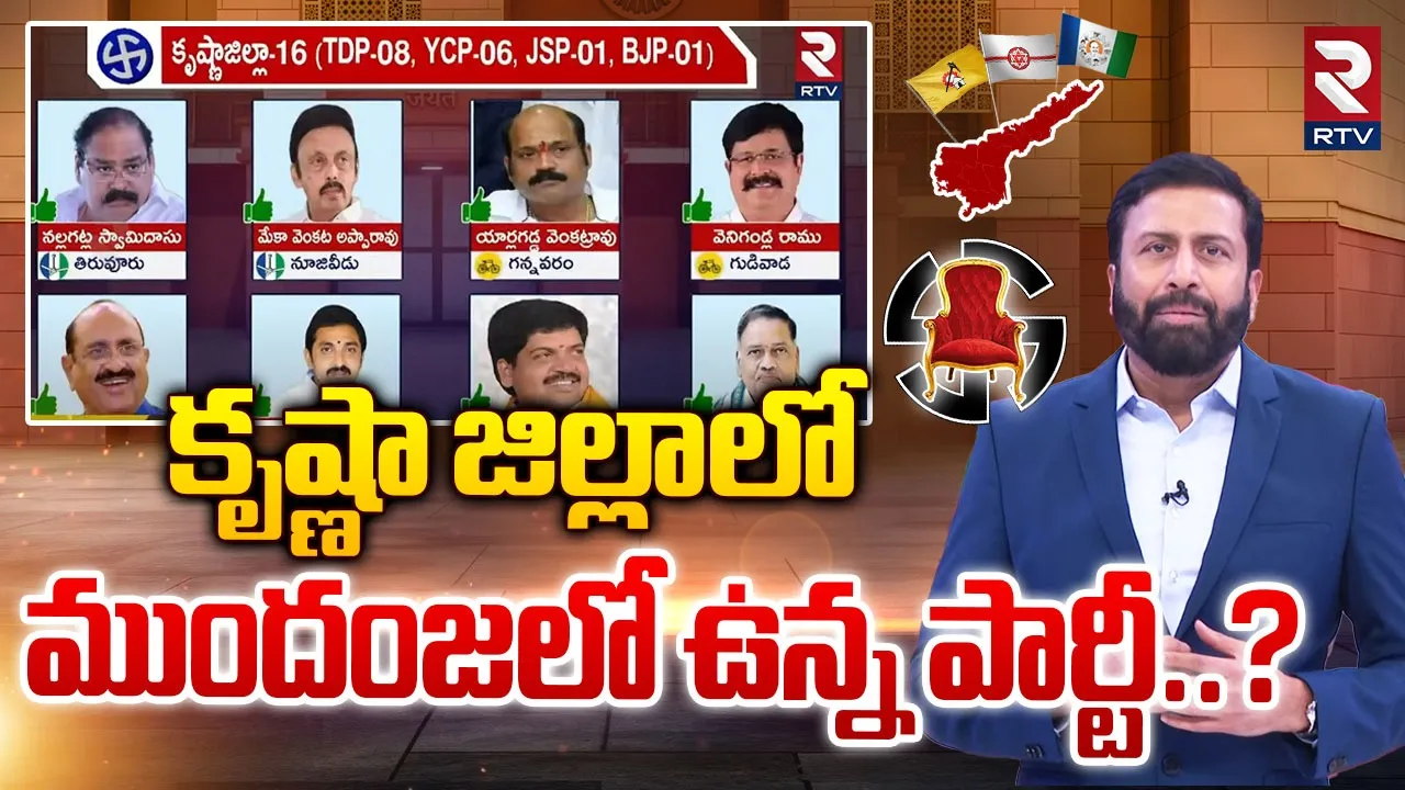 Andhra Pradesh: ఉమ్మడి కృష్ణా జిల్లాలో గెలిచే అభ్యర్థుల వీళ్లే.. RTV పోస్ట్‌ పోల్‌ స్టడీ