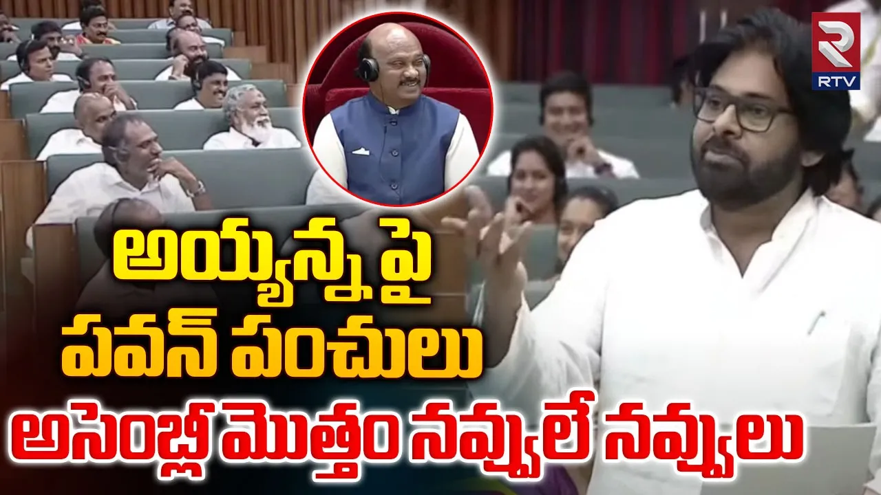 Pawan Kalyan : అసెంబ్లీలో మొదటిసారి మాట్లాడిన పవన్‌ కల్యాణ్‌.. నవ్వులే నవ్వులు