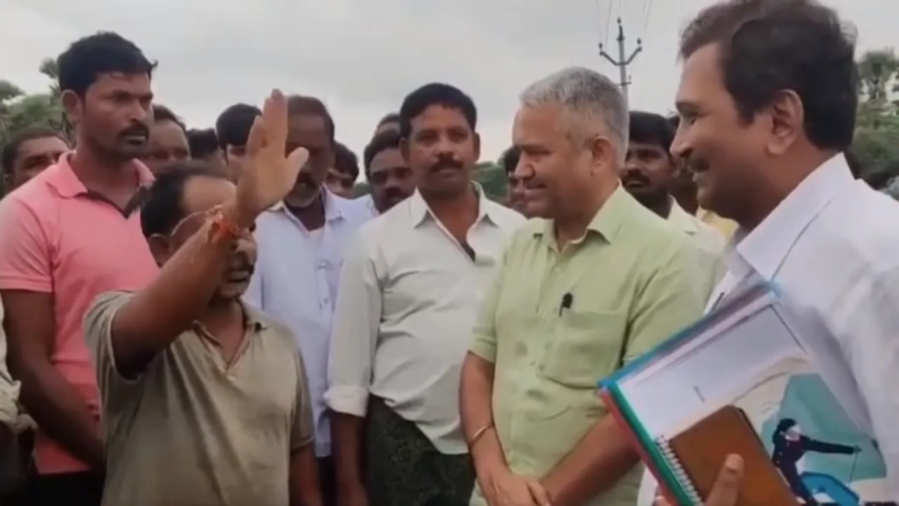 విద్యుత్ అధికారులకు హ్యాట్సాఫ్ చెప్పిన రైతు- VIDEO