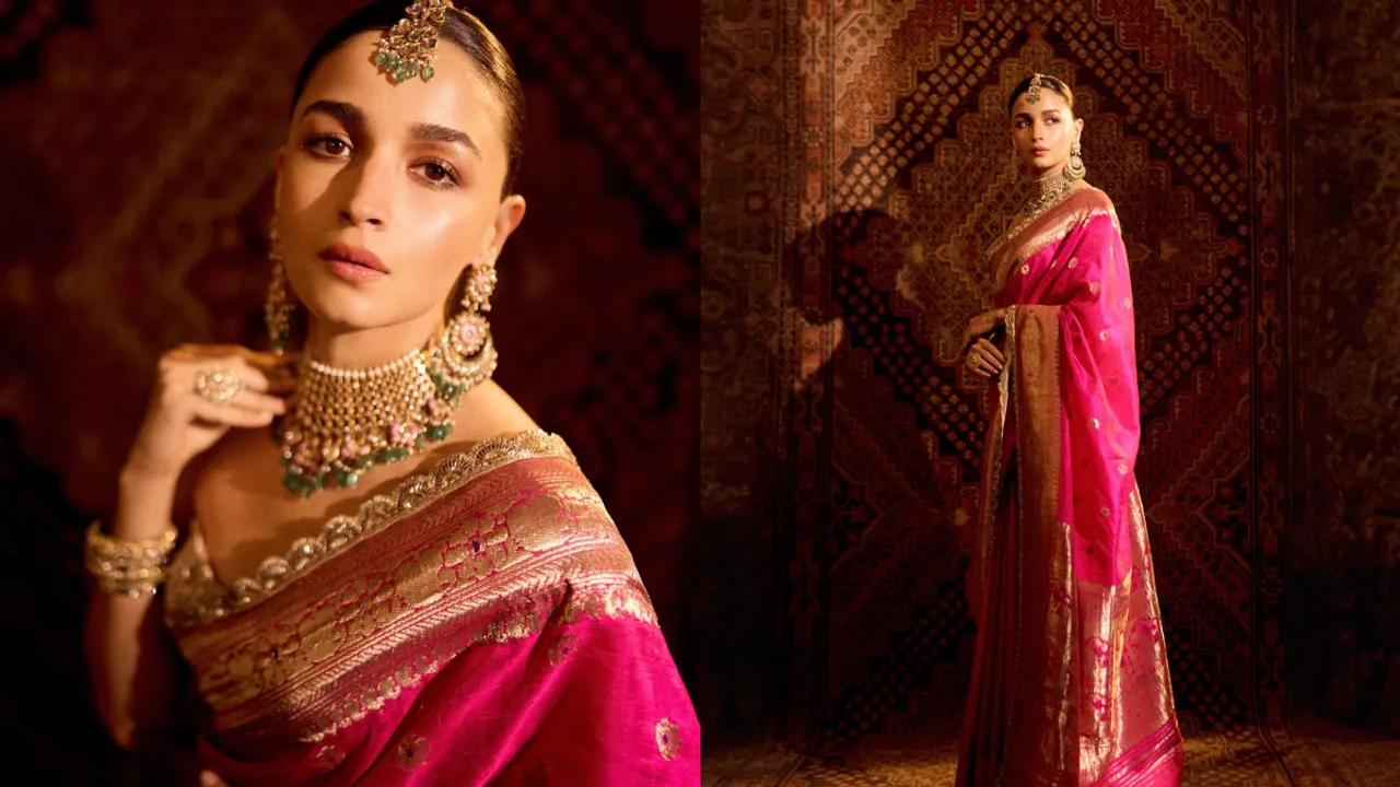 Alia Saree Look: అంబానీ పెళ్ళి వేడుకల్లో 160 ఏళ్ల నాటి చీరలో మెరిసిన ఆలియా.. లుక్ వైరల్