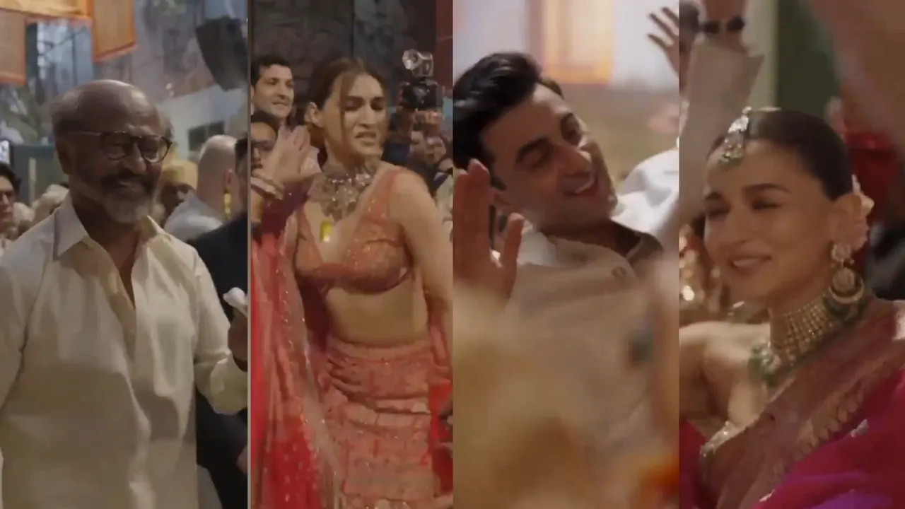 Ambani Wedding: అంబానీ పెళ్ళిలో సినీ తారల డాన్సులు.. సందడే సందడి..! వీడియో వైరల్