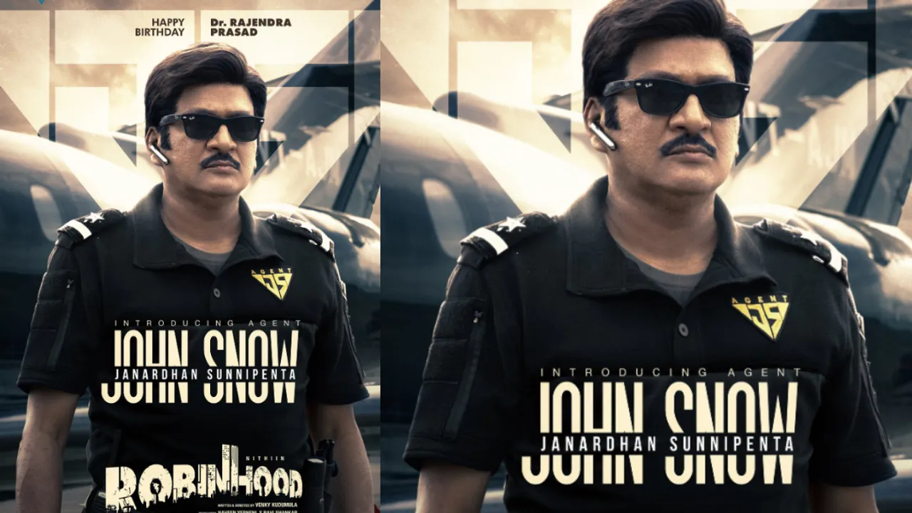 ROBINHOOD:  ఏజెంట్ పాత్రలో రాజేంద్రప్రసాద్.. వైరలవుతున్న లుక్