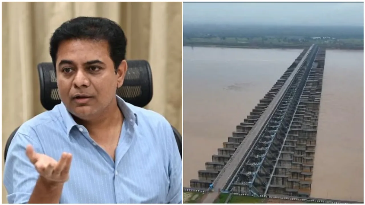 Medigadda: నిండుకుండలా మేడిగడ్డ బ్యారేజీ.. కాంగ్రెస్‌పై కేటీఆర్ సెటైర్స్!