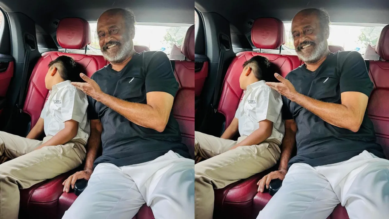 Rajinikanth: మనవడిని స్కూల్‌కు తీసుకెళ్లిన తలైవా.. ఫొటోలు వైరల్..!