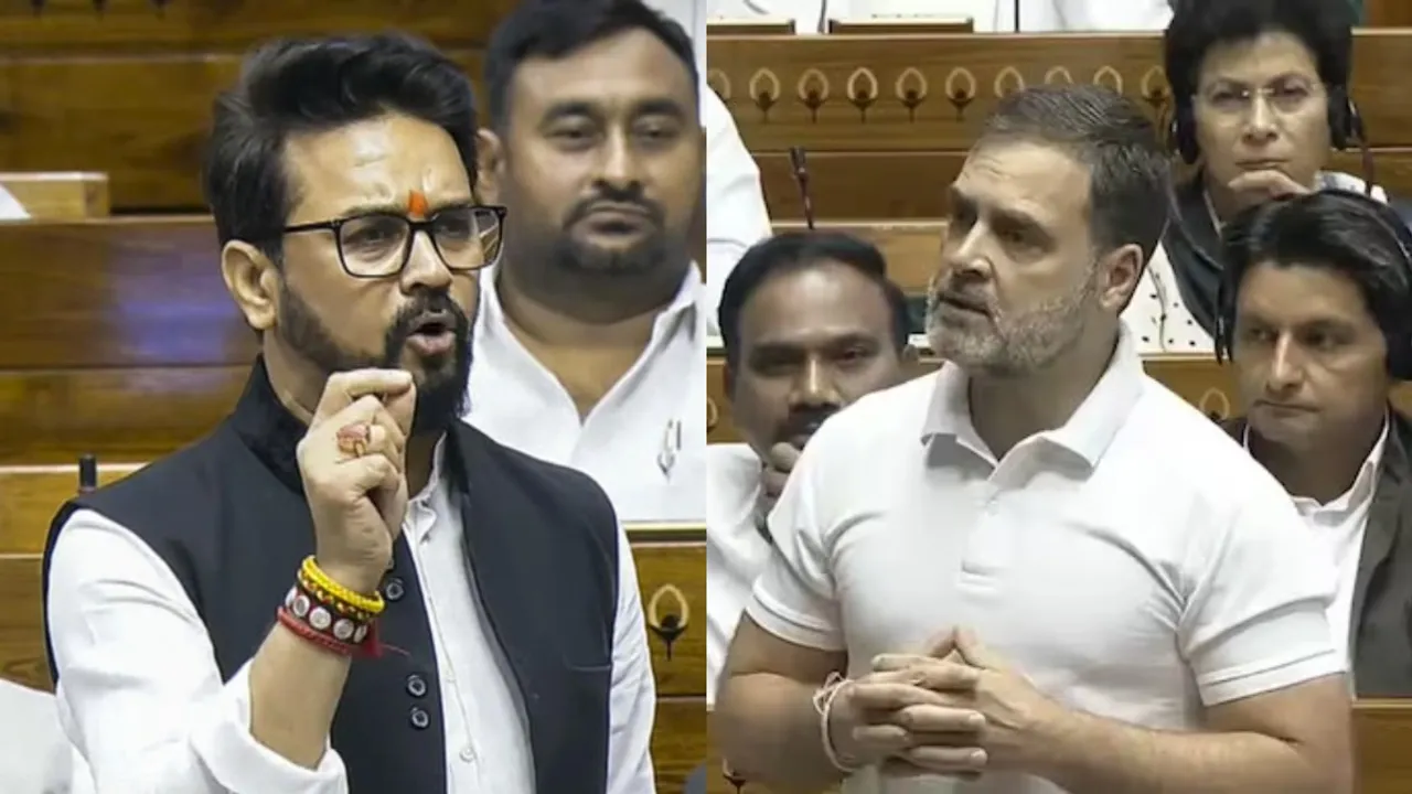 Parliament Sessions: రాహుల్‌ గాంధీకి సారీ చెప్పిన అనురాగ్ ఠాకూర్.. ఎందుకంటే