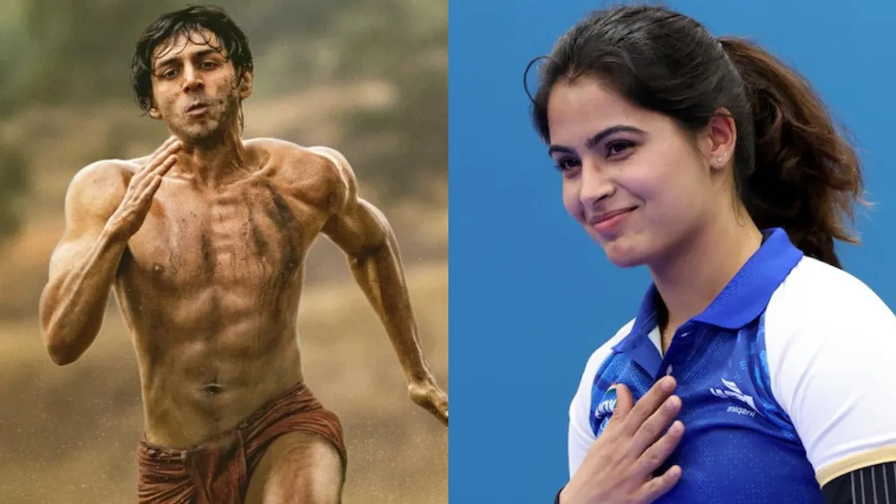 Manu Bhaker : ఈ సినిమాకు ఒలింపిక్ మెడల్ ఇవ్వాలి.. బాలీవుడ్ మూవీపై మను భాకర్ ప్రశంసలు, రియాక్ట్ అయిన హీరో